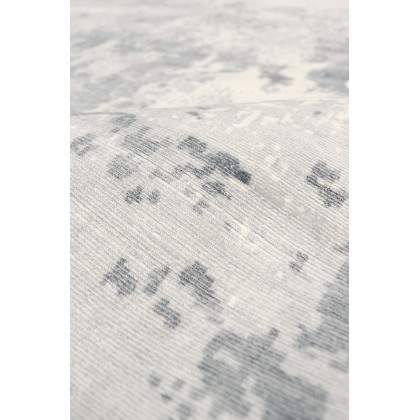 Pasargad - Mirage Collection Hand-Loomed Bamboo Silk Area Rug in Gray/Ivory, 93" x 117" (psh-25 8x10)