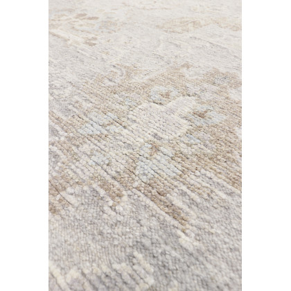Pasargad - Oushak Collection Hand-Knotted Wool Area Rug in Silver/Gray, 110" x 146" (PSHR-12 9x12)
