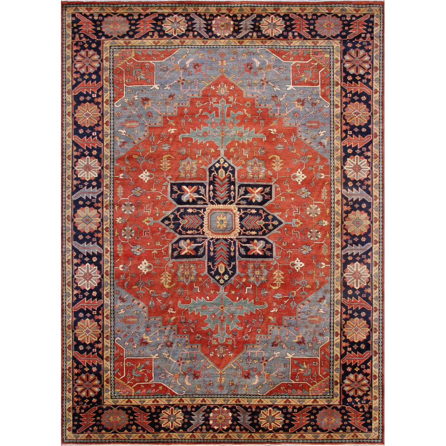 Pasargad - Serapi Collection Hand-Knotted Lamb's Wool Area Rug