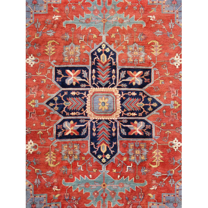 Pasargad - Serapi Collection Hand-Knotted Lamb's Wool Area Rug