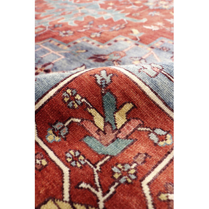 Pasargad Serapi Collection Hand-Knotted Lamb's Wool Area Rug - Red/Blue, 162" x 202" (PSJ-23A 14x17)