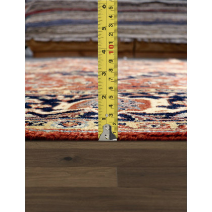 Pasargad - Serapi Collection Hand-Knotted Wool Area Rug in Red/Navy, 92" x 118" (PSJ-3059b 8x10)