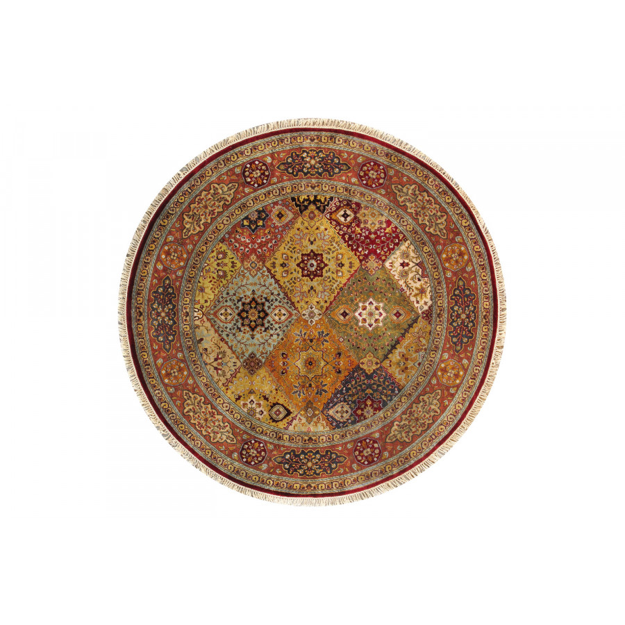 Pasargad Tabriz Collection Hand-Knotted Lamb's Wool Area Rug (PSK-2 7X7) - 82'' x 82''