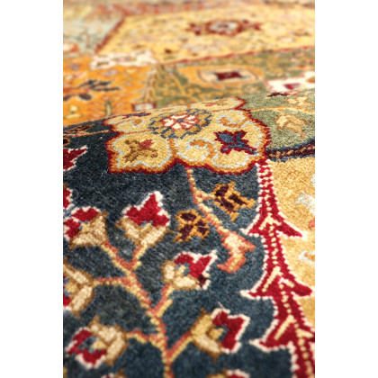 Pasargad Tabriz Collection Hand-Knotted Lamb's Wool Area Rug (PSK-2 MULTI 6X6) - 73'' x 73''