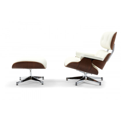 Pasargad - Portfino Leather Lounge Chair with Ottoman