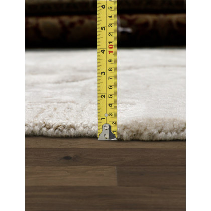 Pasargad - Astrid Collection Hand-Tufted Bamboo Silk/Wool Area Rug in Beige, 61" x 89" (PTF-949B 5x8)