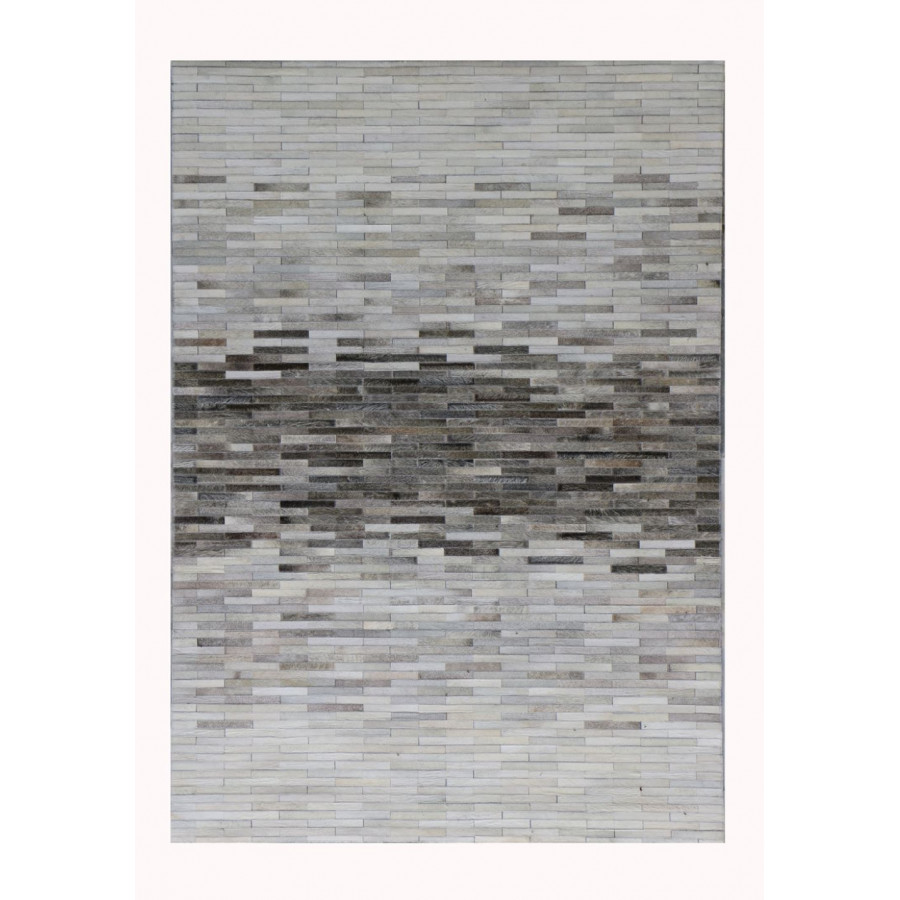 Pasargad Galaxy Collection Hand-stitched Cowhide Area Rug - Silver, 144" x 180" (ptx-1960 12x15)