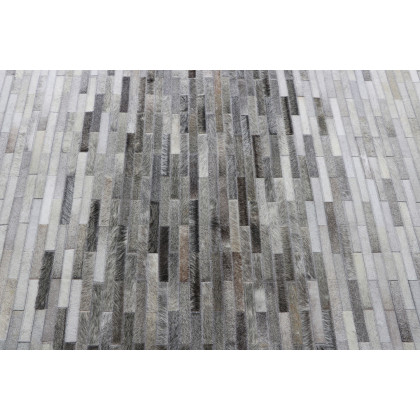 Pasargad Galaxy Hand-Loomed Silver Cowhide Area Rug (PTX-1960 5X8) - 60'' x 96''
