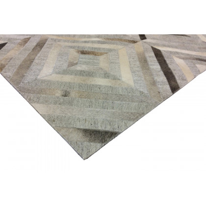 Pasargad Hand-Loomed Cowhide Sari Silk Area Rug (PTX-3104 10X14) - 120'' x 168''