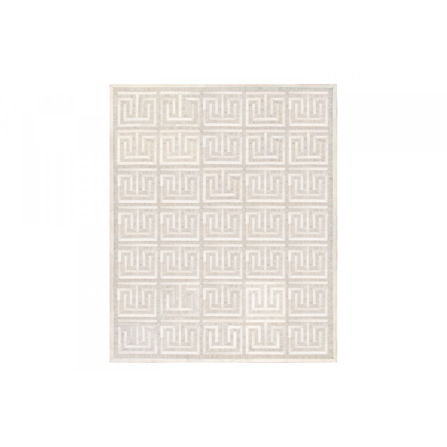 Pasargad Galaxy Cowhide and Sari Silk Multicolor Area Rug (PTX-3138 4X6) - 48'' x 72''