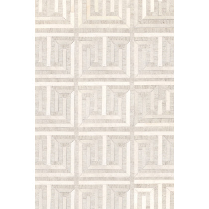 Pasargad Galaxy Cowhide and Sari Silk Multicolor Area Rug (PTX-3138 4X6) - 48'' x 72''