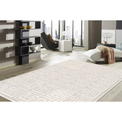 Pasargad Galaxy Cowhide and Sari Silk Multicolor Area Rug (PTX-3138 4X6) - 48'' x 72''