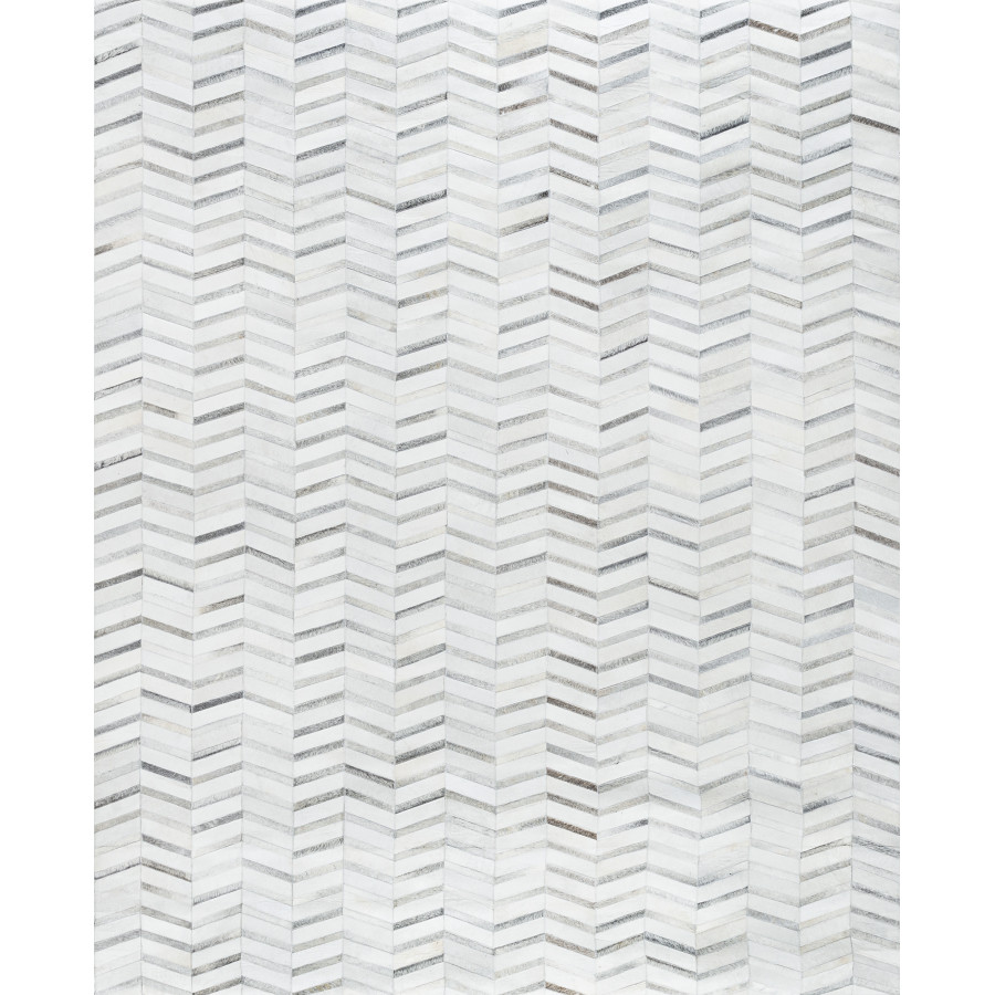 Pasargad Galaxy Collection Hand-stitched Cowhide Area Rug - Silver, 144" x 180" (ptx-4685 12x15)