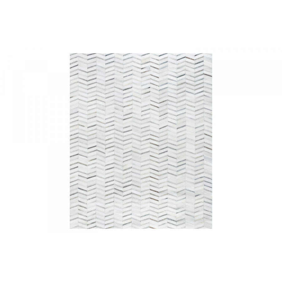 Pasargad Hand-Loomed Cowhide Silver Area Rug (PTX-4685 9X12) - 105'' x 141''
