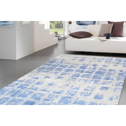Pasargad Modern Collection Hand-Knotted Silk Area Rug (PV-5B 8X10) - 96'' x 122''