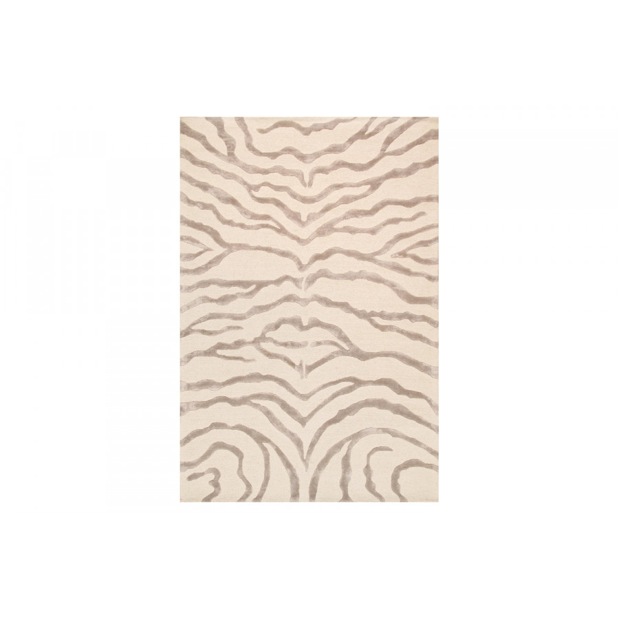 Pasargad Edgy Collection Hand-Tufted Ivory Silk and Wool Area Rug (PVCSK-03 10X14) - 117'' x 165''