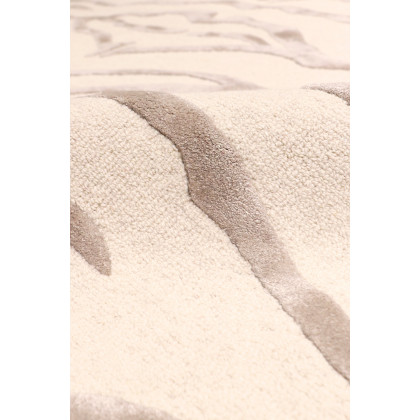 Pasargad Edgy Collection Hand-Tufted Ivory Silk and Wool Area Rug (PVCSK-03 10X14) - 117'' x 165''