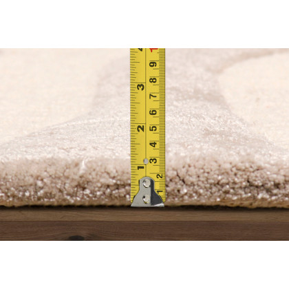 Pasargad Edgy Collection Hand-Tufted Ivory Silk and Wool Area Rug (PVCSK-03 10X14) - 117'' x 165''