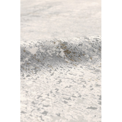 Pasargad Stella Collection Power-Loomed Polypropylene/Polyester Area Rug - L. Gray, 93" x 117" (pvha-44 8x10)