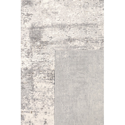 Pasargad Stella Collection Power-Loomed Polypropylene/Polyester Area Rug - L. Gray, 93" x 117" (pvha-44 8x10)