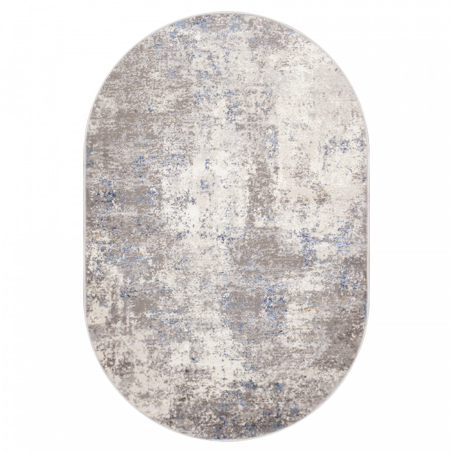 Pasargad Stella Collection Power-Loomed Polypropylene/Polyester Area Rug - Beige/L. Gray, 36" x 60" (pvha-46 3x5ovl)
