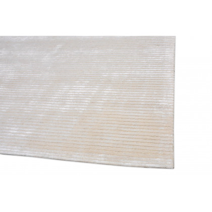 Pasargad Edgy Collection Hand-Tufted Bamboo Silk/Wool Area Rug - Beige, 60" x 96" (pvny-1 5x8)