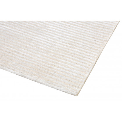 Pasargad Edgy Collection Hand-Tufted Bamboo Silk/Wool Area Rug - Beige, 60" x 96" (pvny-1 5x8)
