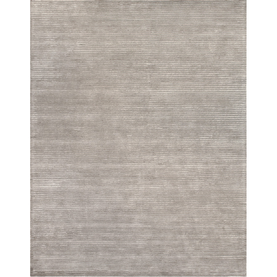 Pasargad Edgy Collection Hand-Tufted Bamboo Silk/Wool Area Rug - Silver/Gray, 93" x 117" (pvny-11 8x10)