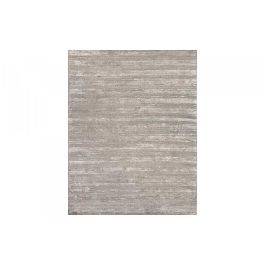 Pasargad Edgy Collection Hand-Tufted Silver/Gray Bamboo Silk and Wool Area Rug (PVNY-11 9X12) - 105'' x 141''
