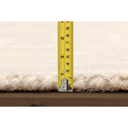Pasargad Edgy Collection Hand-Tufted Ivory BSilk and Wool Area Rug (PVNY-24 10X14) - 117'' x 165''