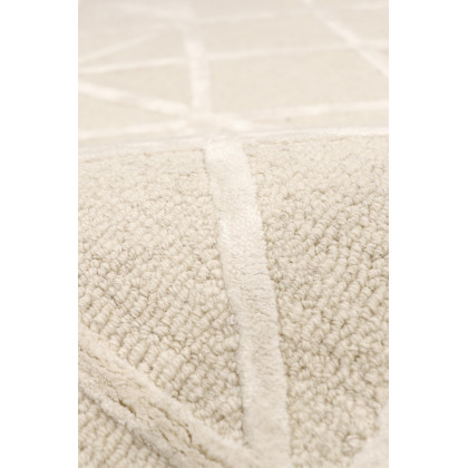Pasargad Edgy Collection Hand-Tufted Bamboo Silk/Wool Area Rug - Ivory, 117" x 165" (pvny-25 10x14)