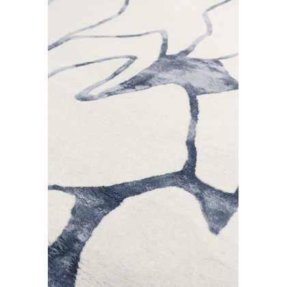 Pasargad - Edgy Collection Hand-Tufted Bamboo Silk/Wool Area Rug in Beige/Ivory, 60" x 96" (pvny-33 5x8)