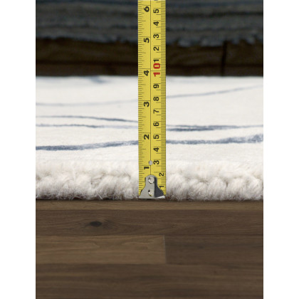 Pasargad - Edgy Collection Hand-Tufted Bamboo Silk/Wool Area Rug in Beige/Ivory, 60" x 96" (pvny-33 5x8)