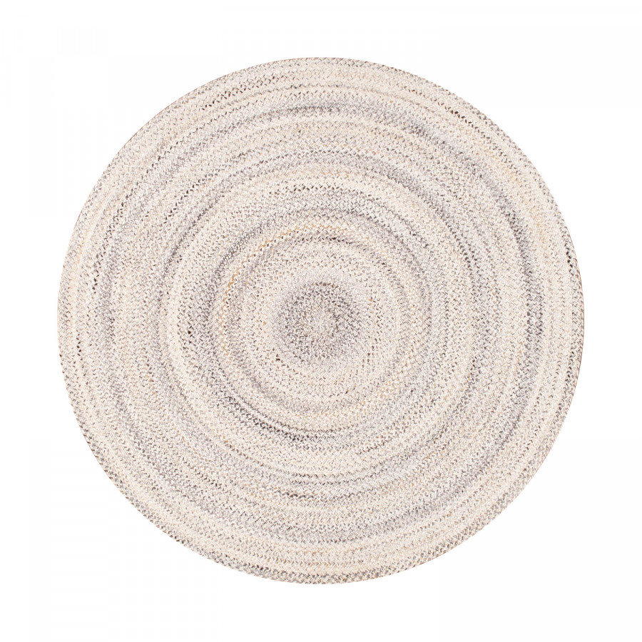 Pasargad Lagos Collection Handmade Poly Fabric Area Rug - Ivory, 72" x 72" (py-02 6x6)