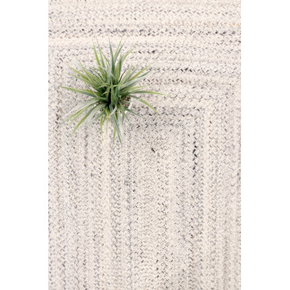 Pasargad Lagos Collection Handmade Poly Fabric Area Rug - Ivory, 72" x 72" (py-02 6x6)