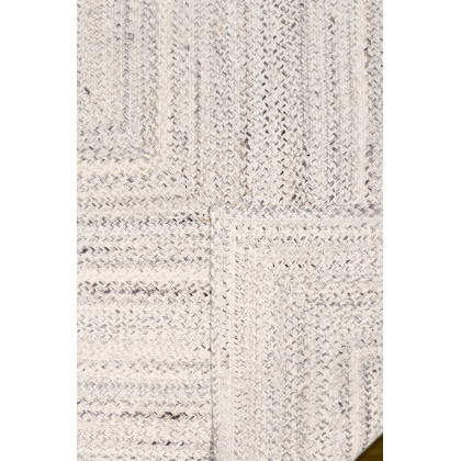 Pasargad Lagos Collection Handmade Poly Fabric Area Rug - Ivory, 72" x 72" (py-02 6x6)