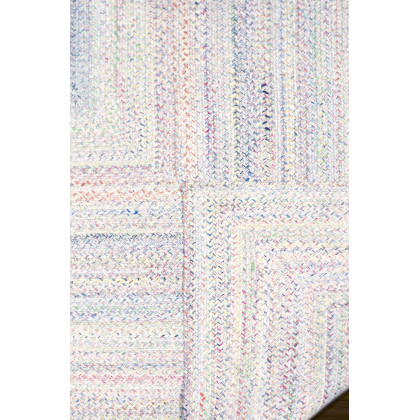 Pasargad Lagos Collection Handmade Poly Fabric Area Rug - Multicolor, 96" x 96" (py-03b 8x8)