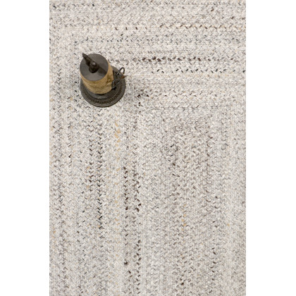 Pasargad Lagos Collection Handmade Poly Fabric Area Rug - Gray/Multi, 24" x 36" (py-04 2x3)