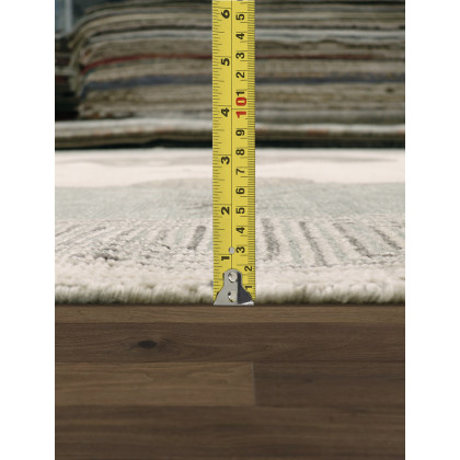 Pasargad - Khotan Collection Hand-Knotted Wool Area Rug in Ivory/L. Green, 123" x 170" (PZ-31B 10x14)