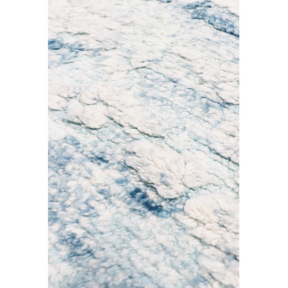 Pasargad - Moroccan Collection Hand-Knotted Wool Area Rug in Aqua/Ivory, 96" x 118" (PZN-65 8x10)