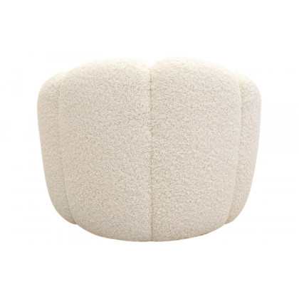 Pasargad - Pompeii Cream Poly Fabric Lounge Chair