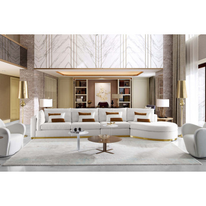 Pasargad - Elena Collection Modern Swivel Chair