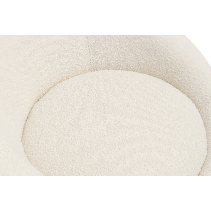 Pasargad Sienna Collection Modern Swivel Chair - White