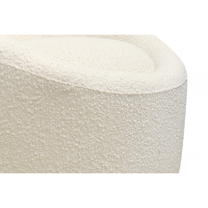 Pasargad Sienna Collection Modern Swivel Chair - White