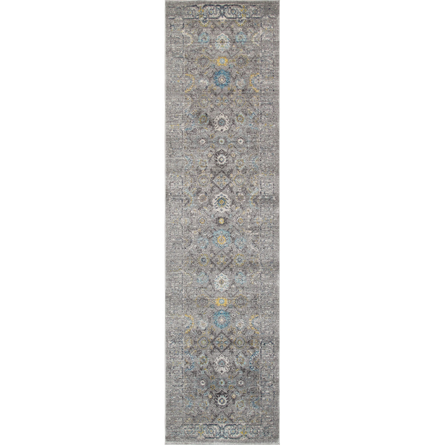 Pasargad Chelsea Collection Power-Loomed Polypropylene/Polyester Area Rug - Silver, 32" x 72" (rc-5586ss 2.08x6)
