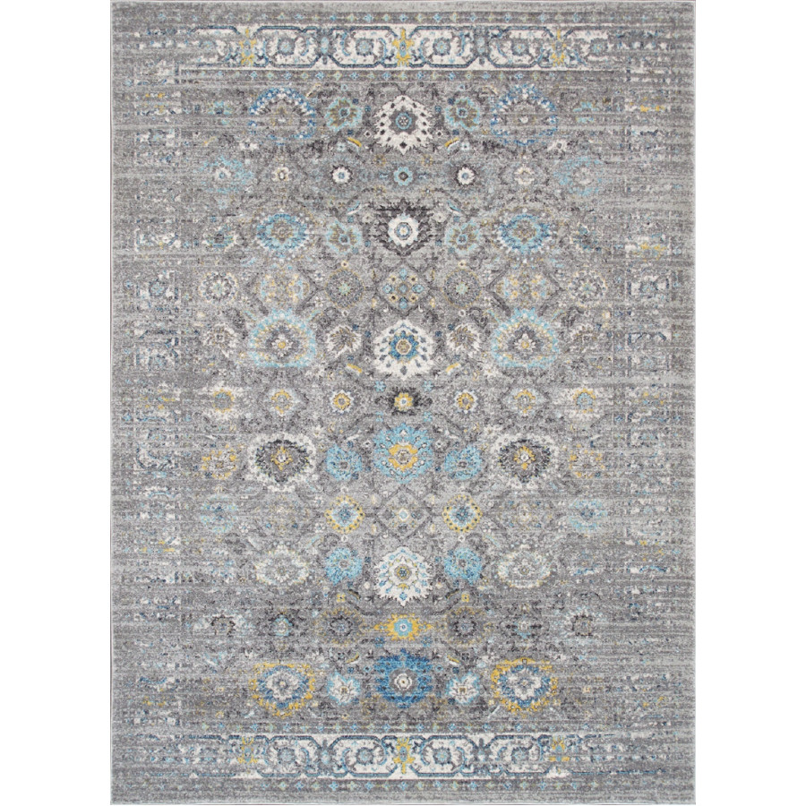 Pasargad Chelsea Collection Power-Loomed Polypropylene/Polyester Area Rug - Silver, 48" x 72" (rc-5586ss 4x6)