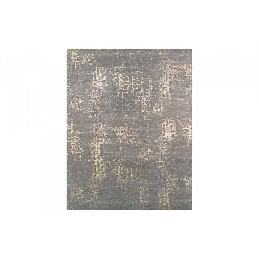 Pasargad - Modern Collection Hand-Knotted Gray Silk and Wool Area Rug REF-2B