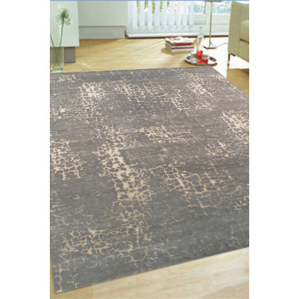 Pasargad - Modern Collection Hand-Knotted Gray Silk and Wool Area Rug REF-2B