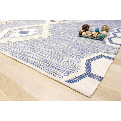 Pasargad Santa Fe Collection Cotton and Wool Area Rug (SF-03 8X10) - 96'' x 120''