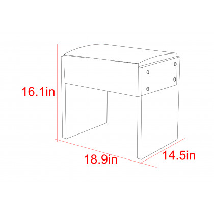 Pasargad - Tribecca Stool in Ivory/Clear, Acrylic/Velvet